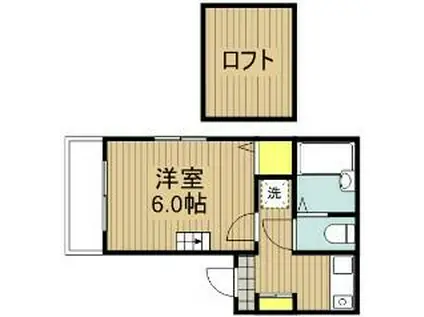 セレノ若宮(1K/3階)の間取り写真