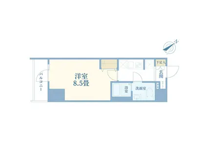 コリンシアン東池袋(1K/9階)の間取り写真