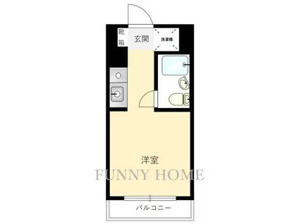 トップ三軒茶屋第4(ワンルーム/1階)の間取り写真