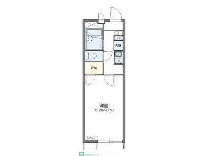 レオパレスNEXT DOOR(1K/1階)の間取り写真