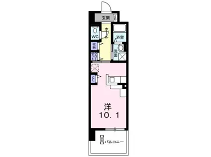 サニーキャンプ今池(ワンルーム/1階)の間取り写真