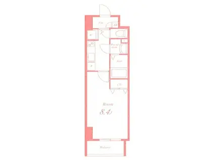 メルシー・ヴォク一(1K/10階)の間取り写真