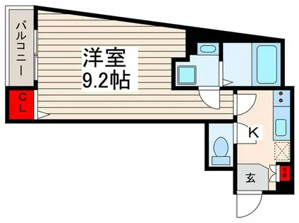 BROOKLYN′S KASAI(1K/4階)の間取り写真