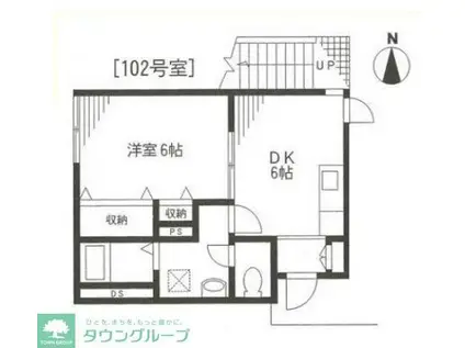 ロジュマン(1DK/1階)の間取り写真