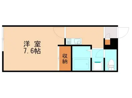 レオパレス香椎駅前(1K/2階)の間取り写真