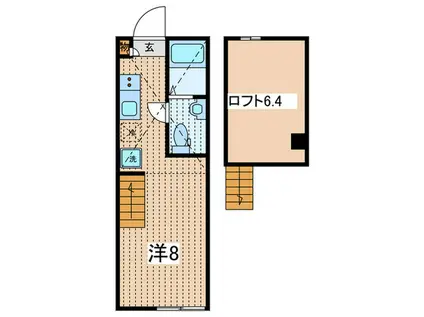 CASA SOLEADO(ワンルーム/1階)の間取り写真