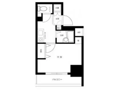 シンシア蒲田ステーションプラザ(1K/9階)の間取り写真