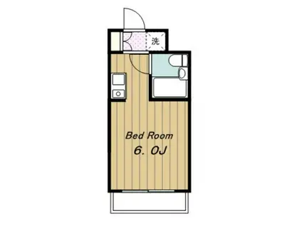 ハイツセラン(1K/2階)の間取り写真