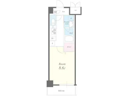 アビタシオン・創(1K/4階)の間取り写真