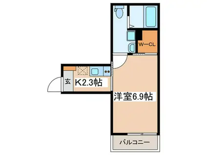 淵野辺4丁目共同(1K/3階)の間取り写真