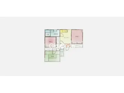 第一サンハイツ(3DK/1階)の間取り写真