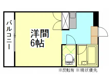 ファイブ南方(1K/2階)の間取り写真