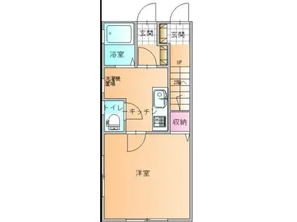 アイビースピリッツ(1K/1階)の間取り写真