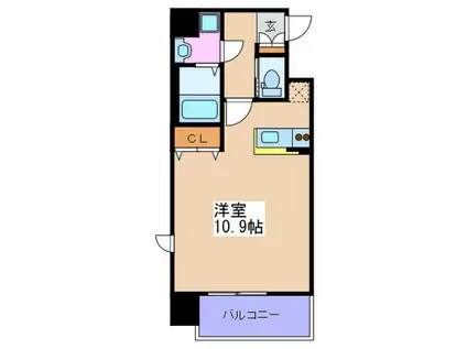 ダイドーメゾン大阪堂島(ワンルーム/2階)の間取り写真