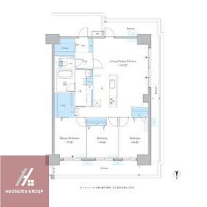 グランセジュール大国町(3LDK/5階)の間取り写真