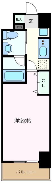 RESIDENCE OMIYA HIKAWASANDO(1K/6階)の間取り写真