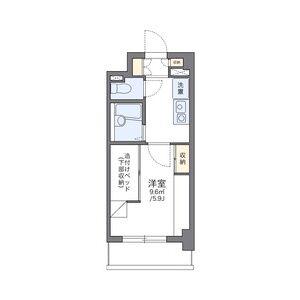 レオパレス宇田川町マンション(1K/4階)の間取り写真