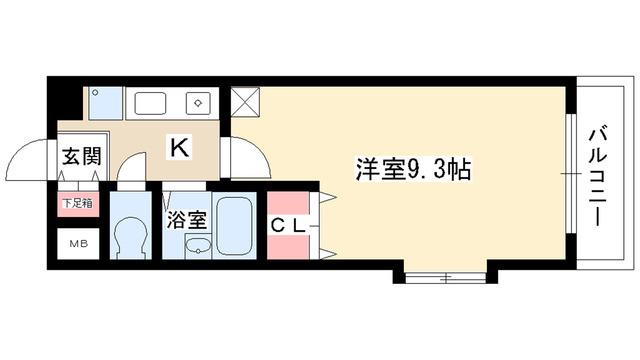 シティライフ藤ヶ丘南1号館(1K/3階)の間取り写真