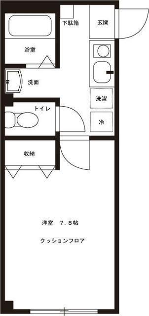 AZUL向島(1K/3階)の間取り写真