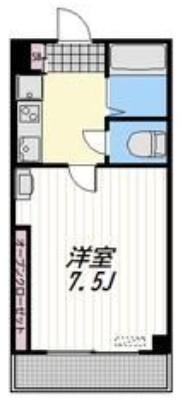AVION(1K/3階)の間取り写真