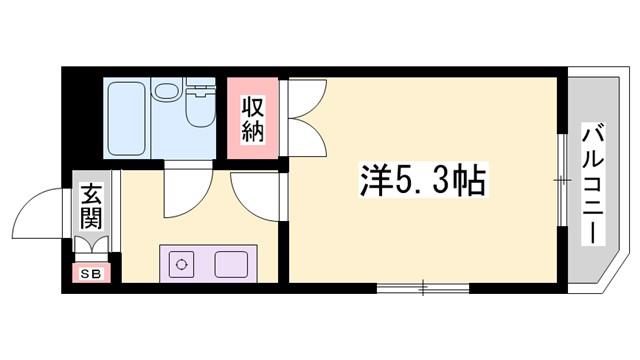 グリーンハイツ南駅前(1K/10階)の間取り写真