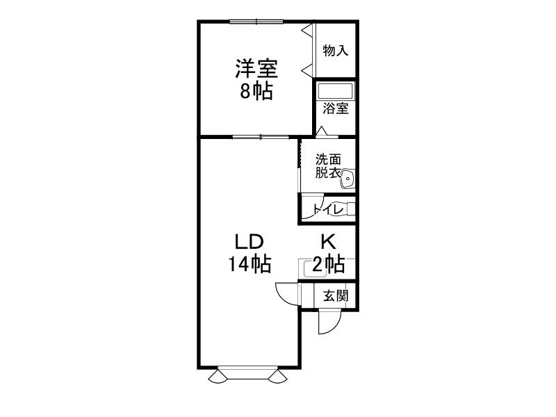 FREA(1LDK/2階)の間取り写真