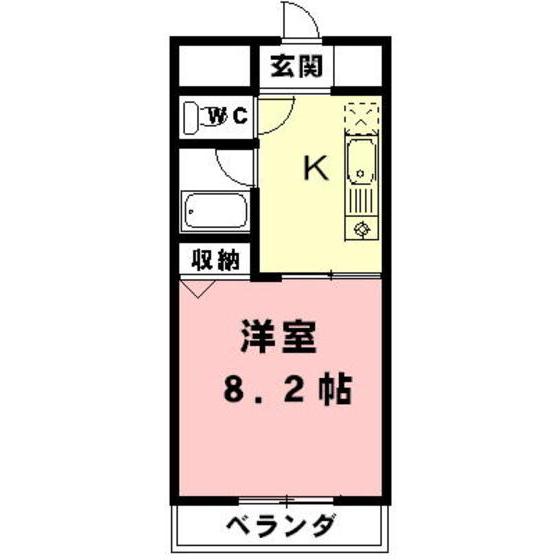 HABITATION LE・DOME(1K/6階)の間取り写真