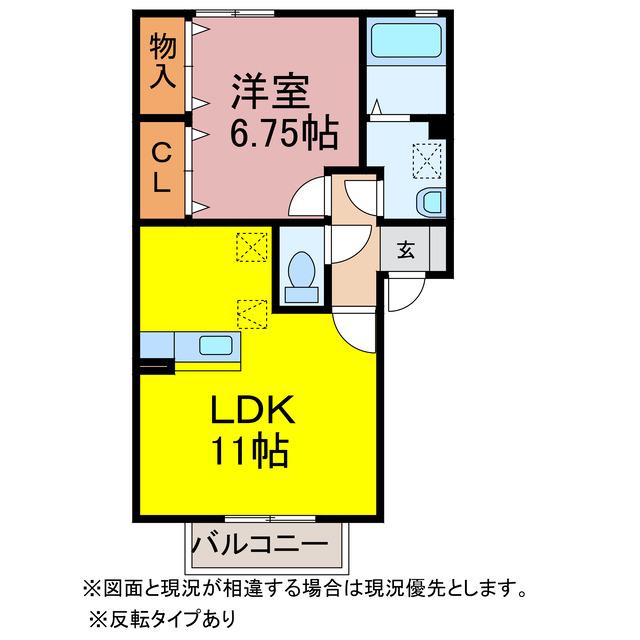 ヴィラ・サンライズ(1LDK/1階)の間取り写真