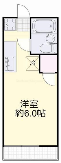 ブランシェRM(1K/2階)の間取り写真