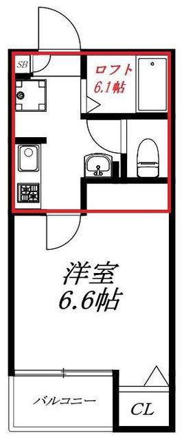 ルレーブ成増(1K/3階)の間取り写真