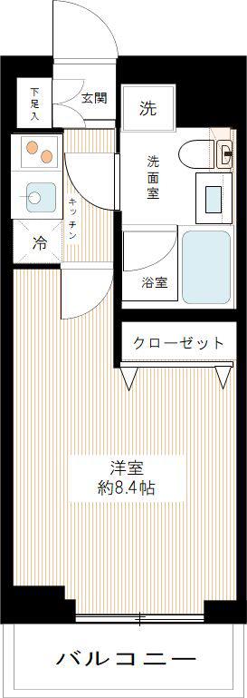 ARCOBALENO HANEDA(1K/1階)の間取り写真