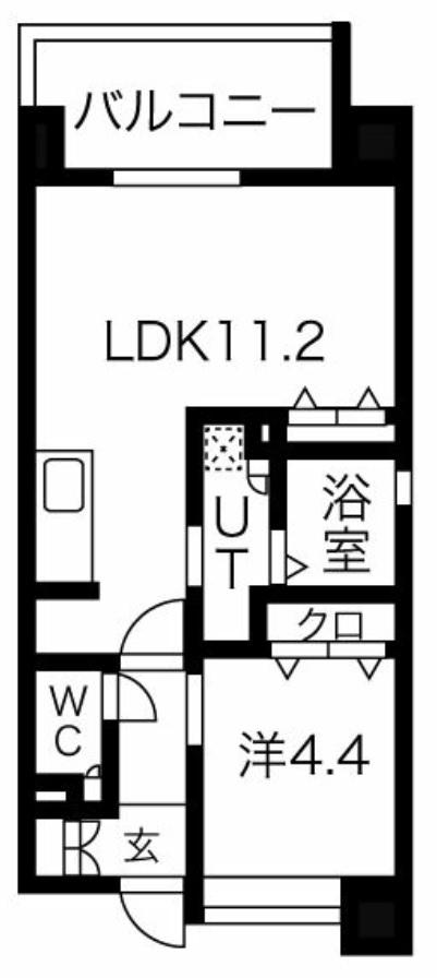 GLUCKMAISON/S-EBIE XI(1LDK/5階)の間取り写真