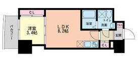 セレニテ本町グランデ(1LDK/4階)の間取り写真
