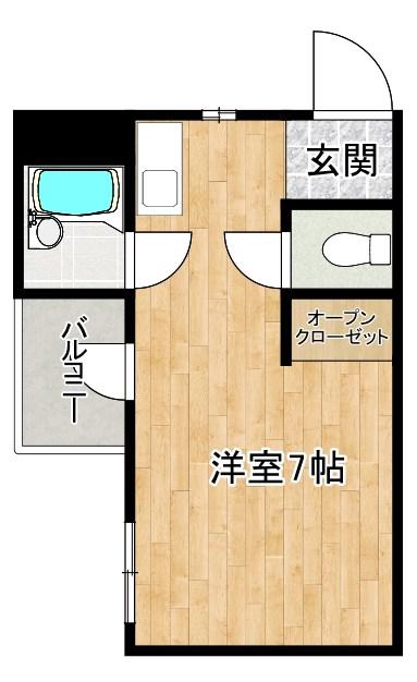 WILL INOSAKA(ワンルーム/3階)の間取り写真