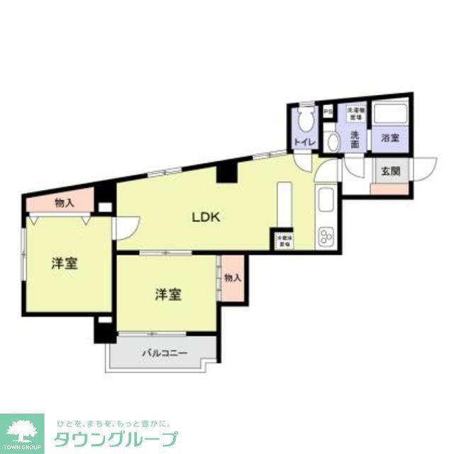 ミラベル関谷(2LDK/8階)の間取り写真