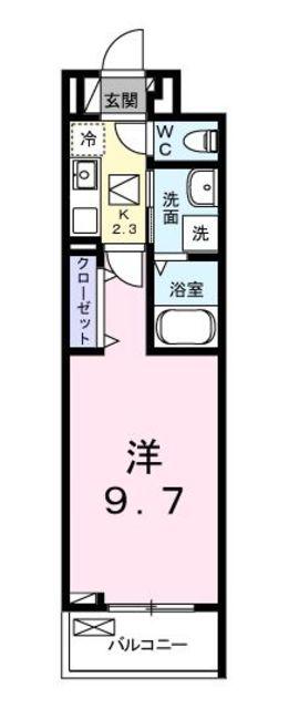 アクティーフ(1K/2階)の間取り写真