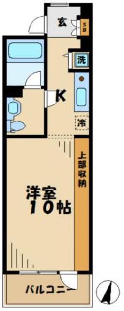 トゥトゥジャルダンはるひ野(1K/3階)の間取り写真