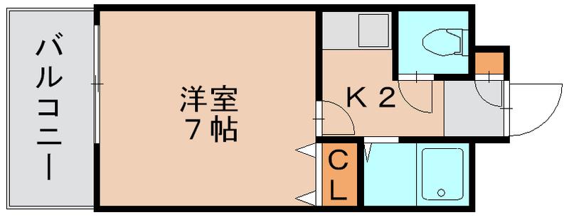 ミモリハイム(1K/3階)の間取り写真