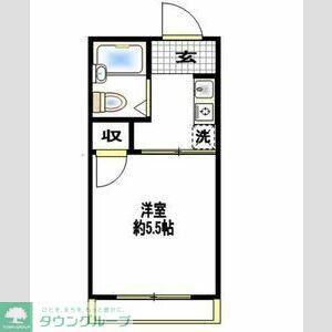 プチキャロット(1K/1階)の間取り写真