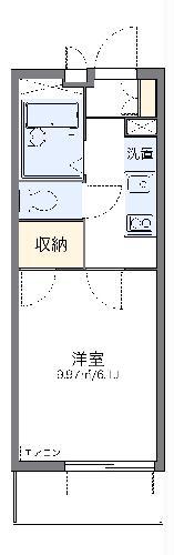レオパレスタウンコート(1K/1階)の間取り写真
