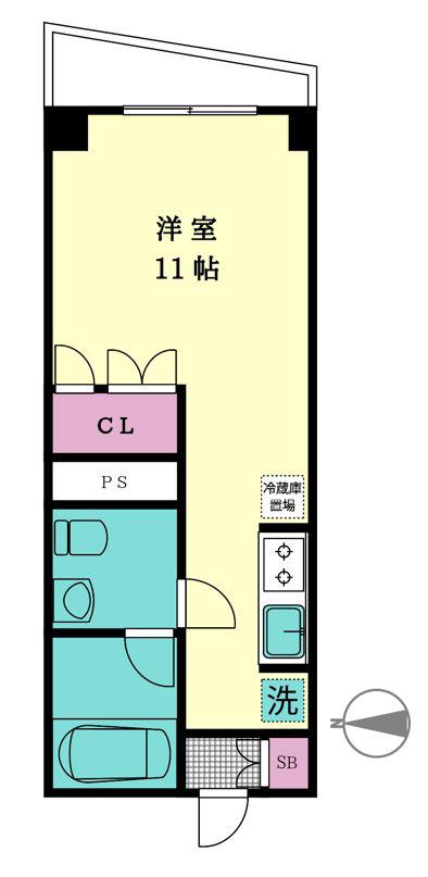 フェリオ池袋(ワンルーム/7階)の間取り写真