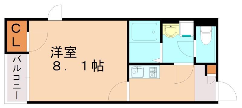 レオネクストサンビレッジ(1K/1階)の間取り写真
