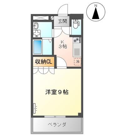 プチメゾン辰(1K/2階)の間取り写真