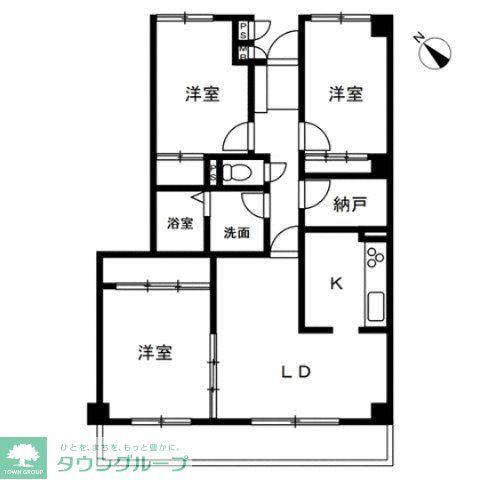 SOLASIARESIDENCE南浦和(3LDK/2階)の間取り写真