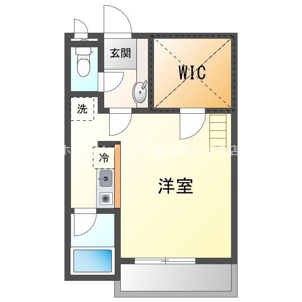 セザンヌ新栄4(1K/1階)の間取り写真