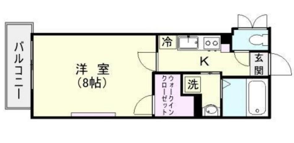 ビーアンビシャス(1K/2階)の間取り写真