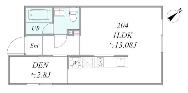 PONANT IKEBUKURO(1LDK/2階)の間取り写真