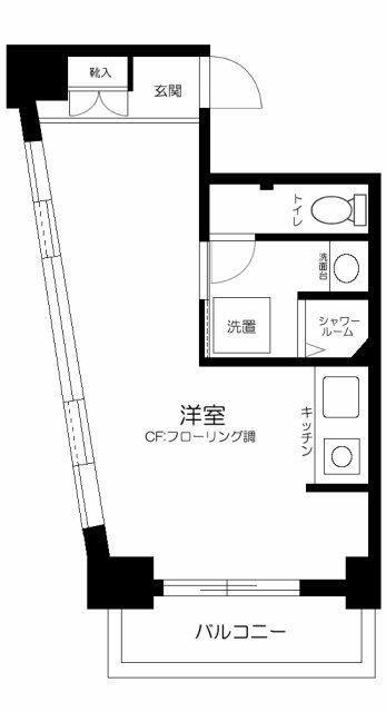 プログレス下高井戸(ワンルーム/2階)の間取り写真