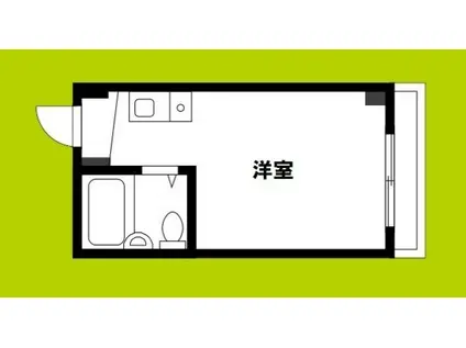 アクティ福島(ワンルーム/1階)の間取り写真