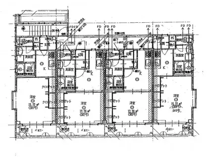 サンフローリッシュ(1K/2階)の間取り写真
